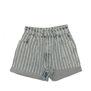 WE THE FREE Stripe Denim Shorts 27
